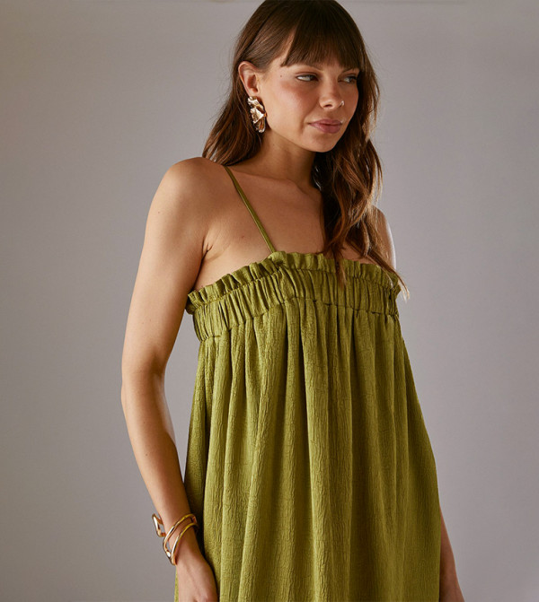 Warehouse Warehouse - Green Midi Dresses