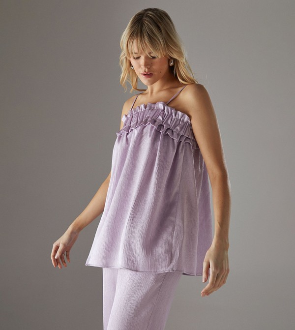 Warehouse  - Purple Sleeveless Tops