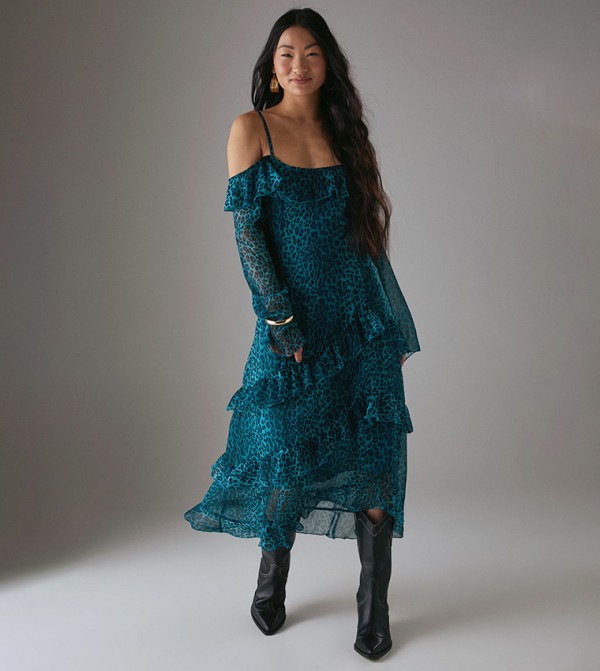 Warehouse Warehouse - Teal Casual Dresses