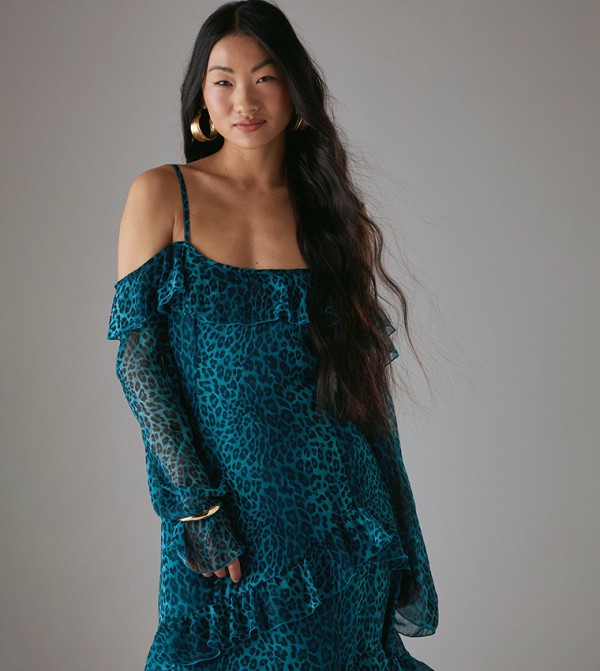 Warehouse Warehouse - Teal Casual Dresses