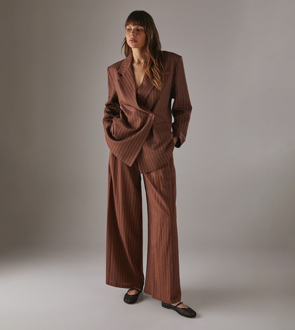 Warehouse Warehouse - Dark Brown Blazers