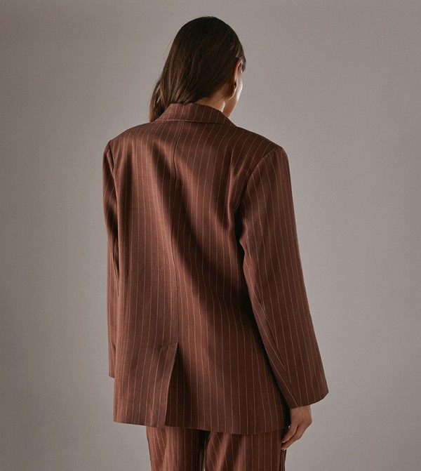 Warehouse Warehouse - Dark Brown Blazers