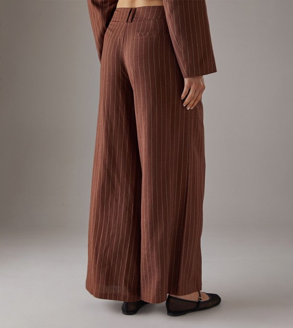 Warehouse Warehouse - Brown Casual Pants