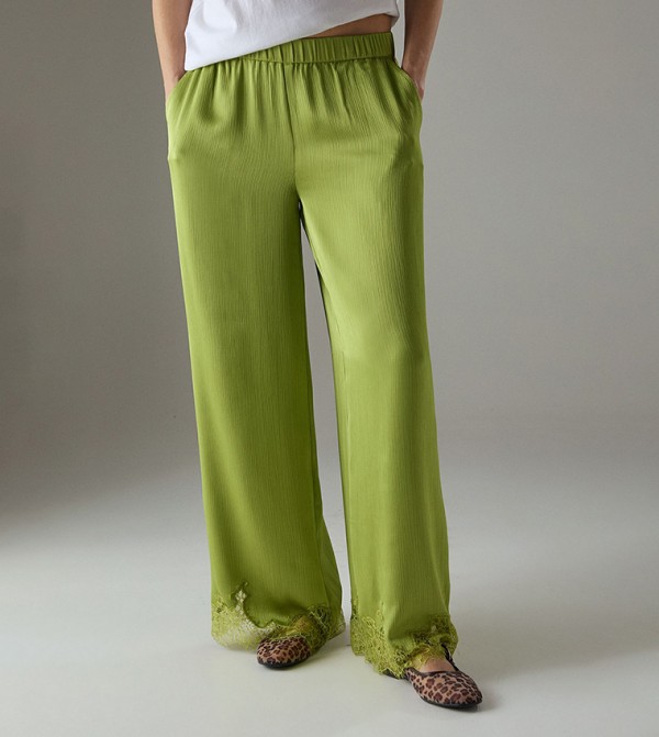 Warehouse  Pants & Leggings - Green Casual Pants
