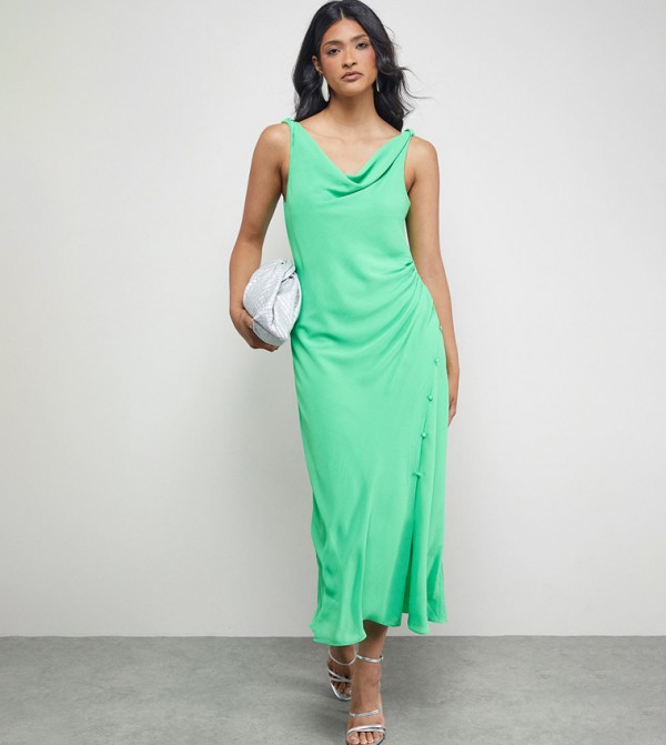Warehouse Warehouse - Green Midi Dresses