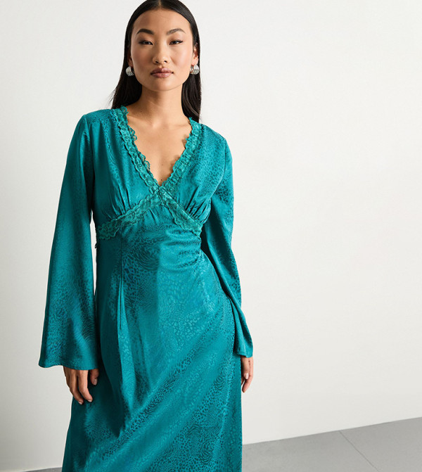 اويسيس - أزرق مخضر Midi Dresses