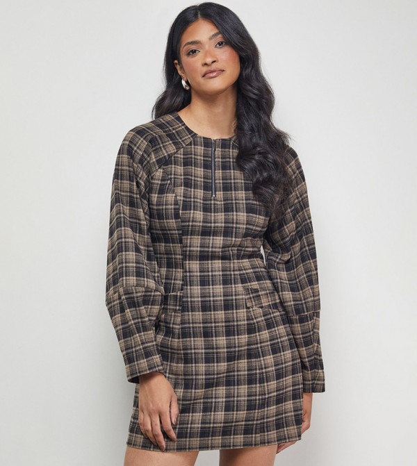 Warehouse  - Brown Mini Dresses