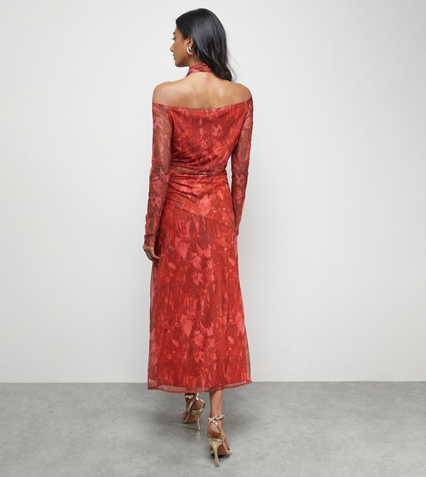 Warehouse Warehouse - Red Midi Dresses