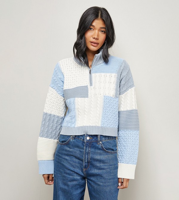 Warehouse  Sweaters - Multi V-neck Sweaters