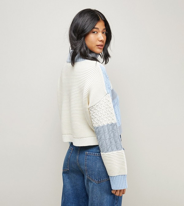 Warehouse  Sweaters - Multi V-neck Sweaters