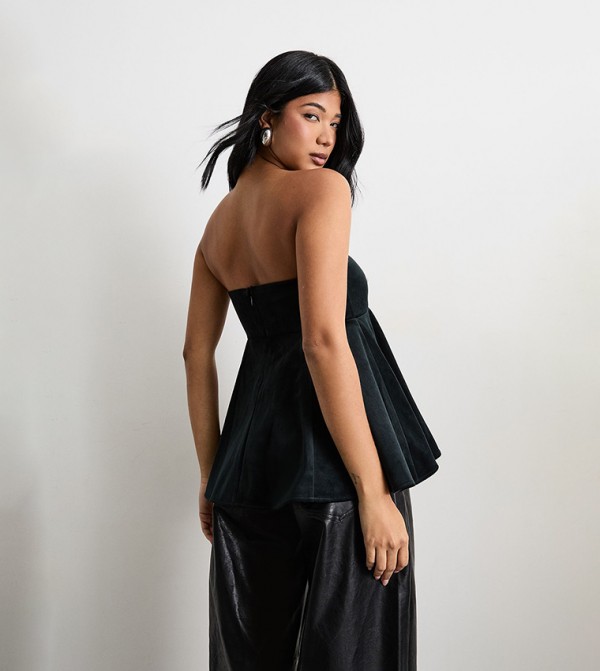 Warehouse  - Black Sleeveless Tops