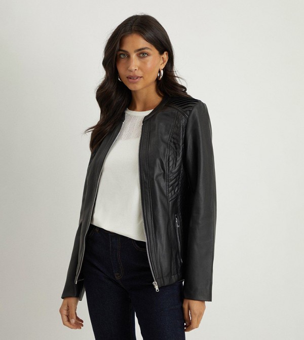 Wallis  Leather Jackets - Black Leather Jackets