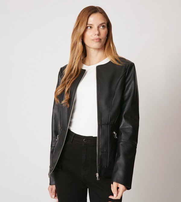 Wallis  Leather Jackets - Black Leather Jackets