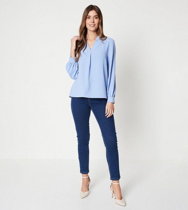 Wallis Wallis - Blue Straight Jeans