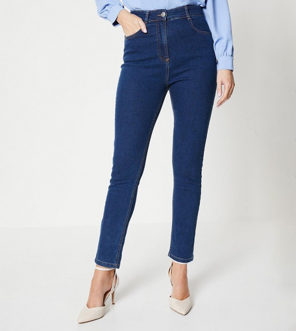 Wallis Wallis - Blue Straight Jeans