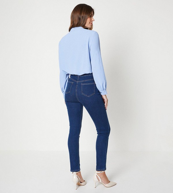 Wallis Wallis - Blue Straight Jeans