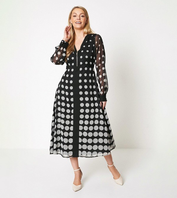 Wallis - Outlet  - Black Midi Dresses