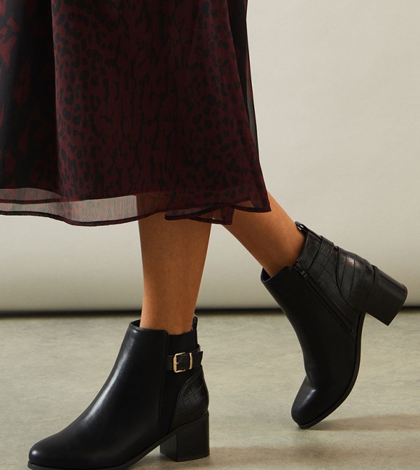 Wallis  - Black Ankle length Boots