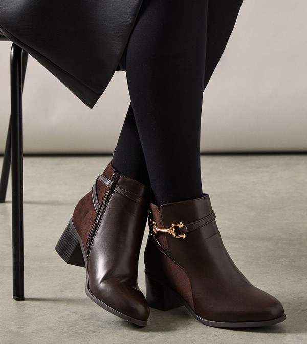 Wallis  - Brown Ankle length Boots