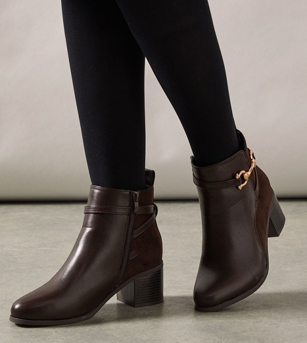 Wallis  - Brown Ankle length Boots