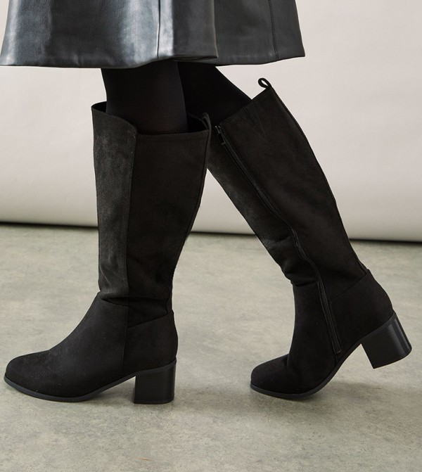 Wallis - Outlet  - Black Ankle length Boots