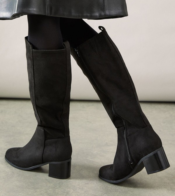 Wallis - Outlet  - Black Ankle length Boots