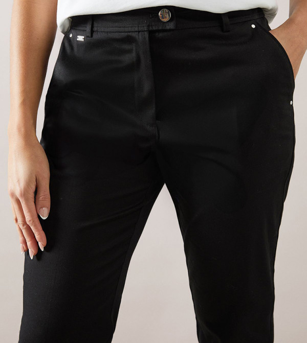 Wallis Wallis - Black Casual Pants
