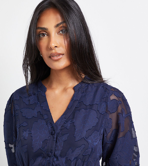 Wallis Wallis - Navy Shirt & T-Shirt Dresses