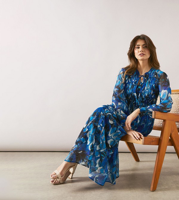 واليس  واليس - أزرق Midi Dresses