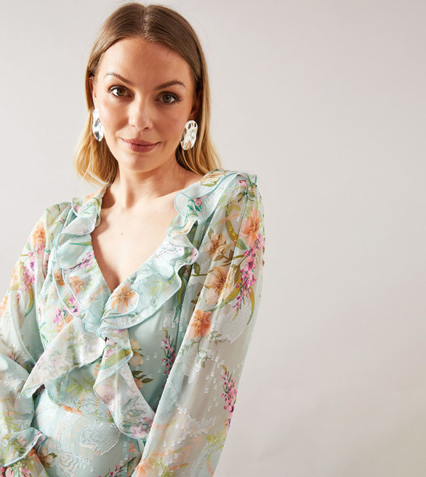 واليس   فساتين - أخضر فاتح فساتين كاجوال