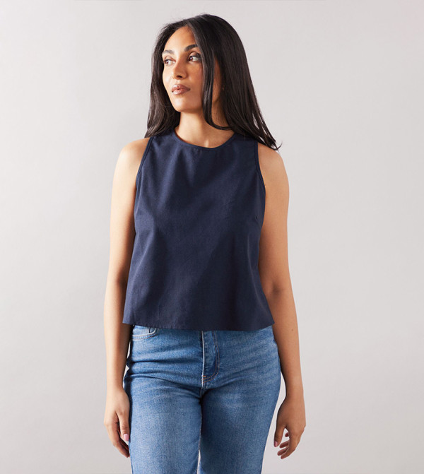 واليس  واليس - كحلي Sleeveless Tops