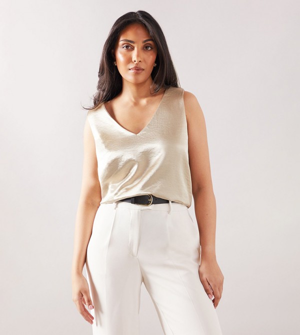 Wallis Wallis - Silver Sleeveless Tops