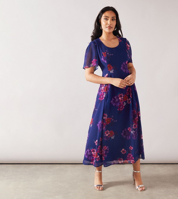 واليس  واليس - أزرق Midi Dresses