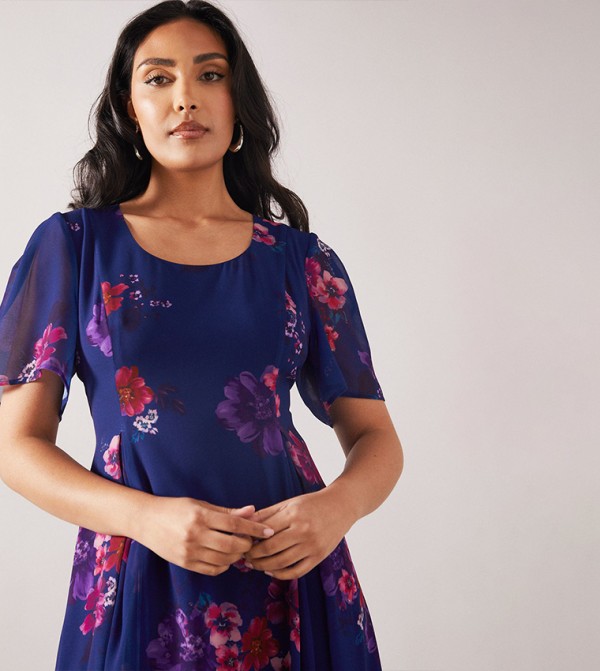 واليس  واليس - أزرق Midi Dresses