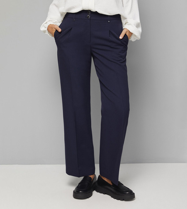 Wallis Wallis - Navy Casual Pants