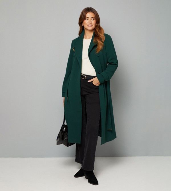Wallis Wallis - Green Overcoats