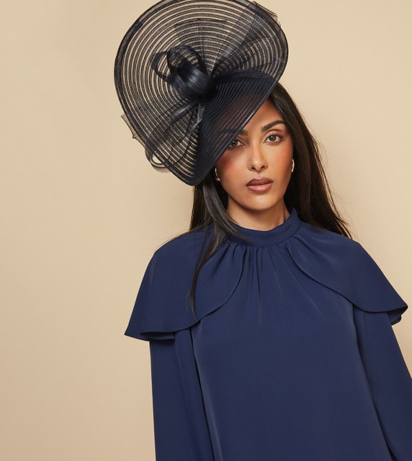 Wallis  Caps & Hats - Navy Headbands