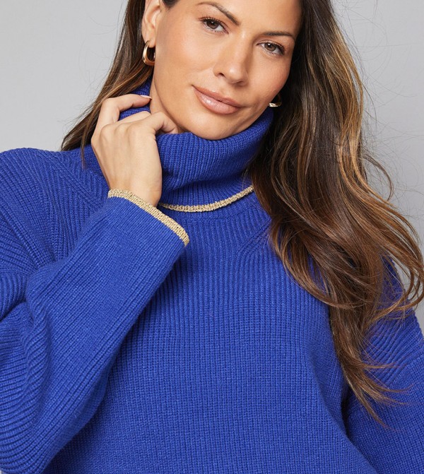 واليس  واليس - أزرق Turtle neck Sweaters