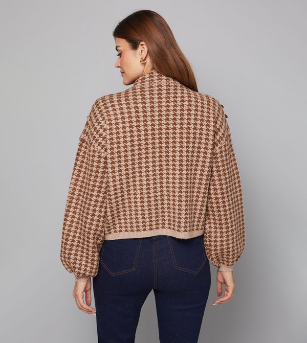 واليس   سترات - بني  Turtle neck Sweaters