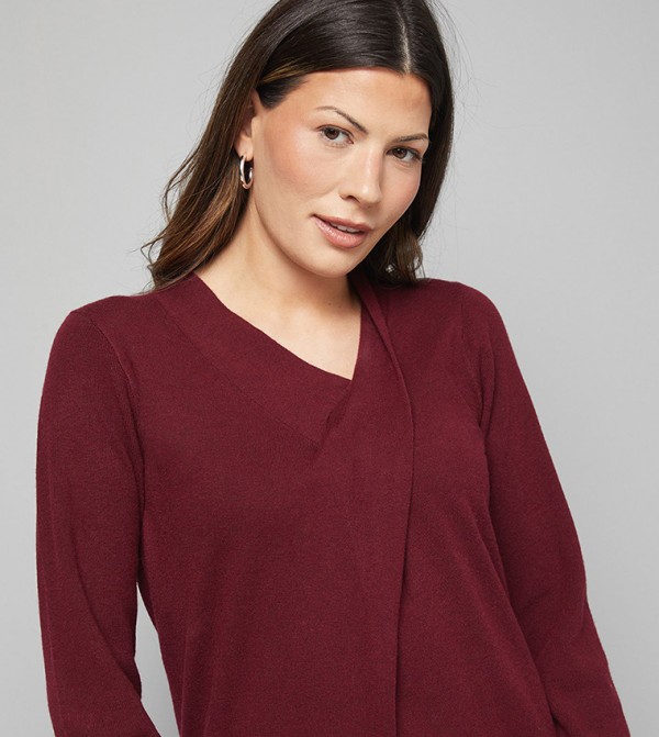 واليس  واليس - بني محمر  Midi Dresses