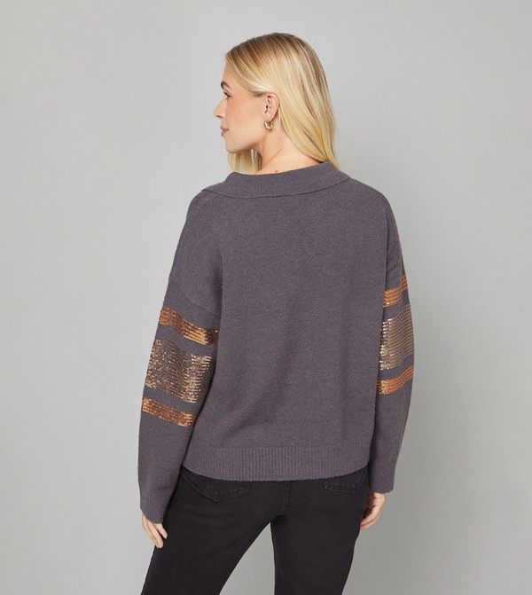 واليس   سترات - رمادي Sweaters