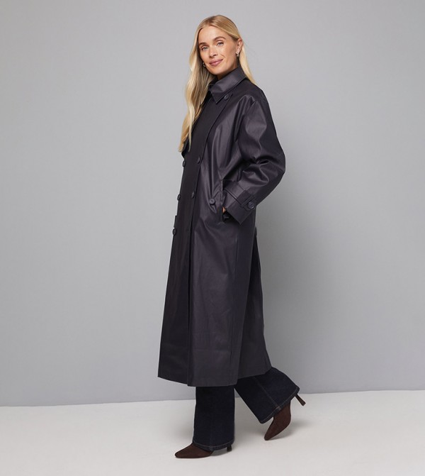 Wallis - Navy Overcoats