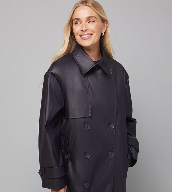 Wallis - Navy Overcoats