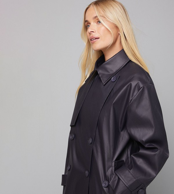 Wallis - Navy Overcoats