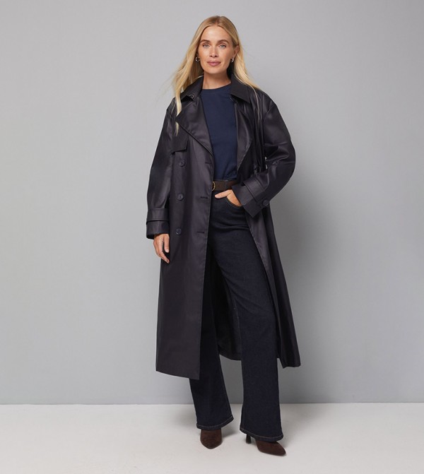 Wallis - Navy Overcoats