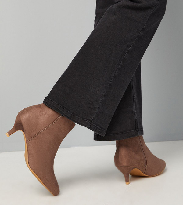 Wallis  Boots - Beige Ankle length Boots