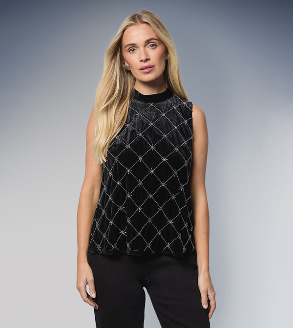 Wallis Wallis - Black Sleeveless Tops