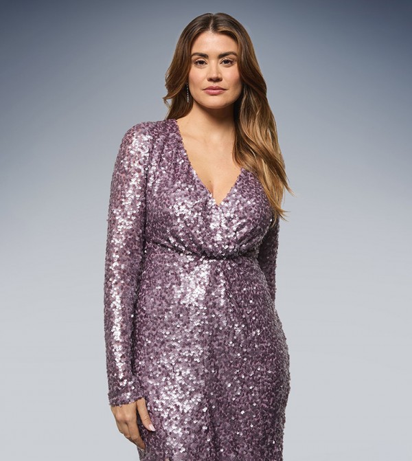 Wallis  Midi Dresses - Purple Midi Dresses