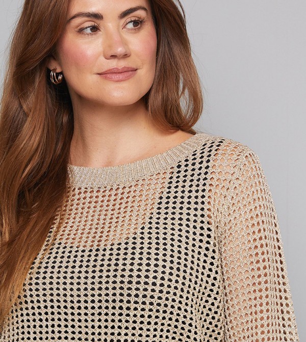 Wallis Wallis - Beige Round Neck Sweaters