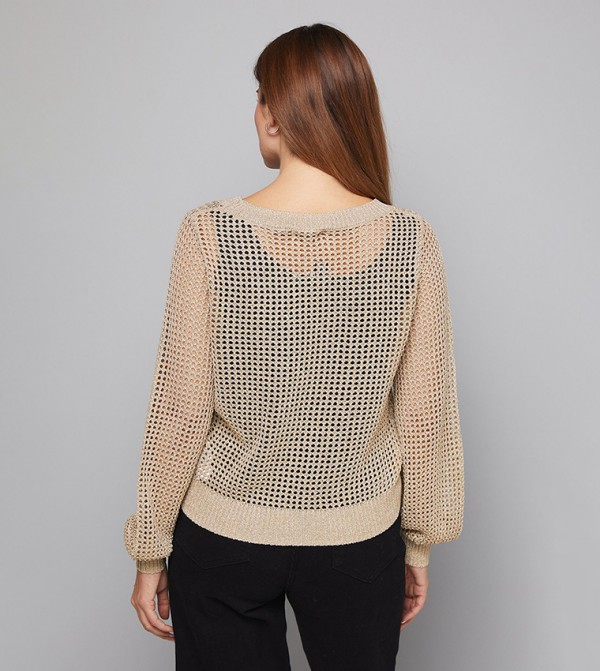 Wallis Wallis - Beige Round Neck Sweaters